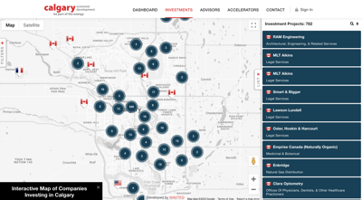 Calgary investment map